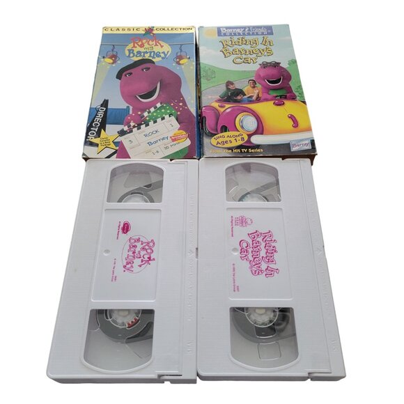 Barney Riding in Barneys Car VHS 1995 Rock with Barney VHS - Picture 3 of 5